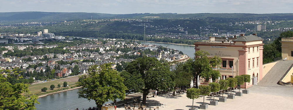 © Dominik Ketz / Rheinland-Pfalz Tourismus GmbH Ehrenbreitstein fortress with view of Koblenz