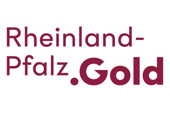 Das offizielle Banner von Rheinland-Pfalz.Gold